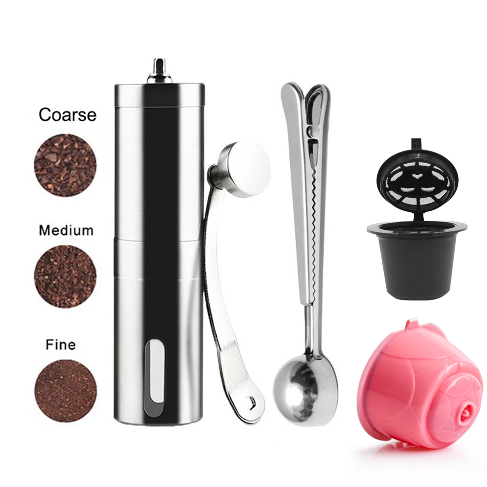 Mini Coffee Grinder Stainless  - Burr Hand Grinder ulasan dan harga