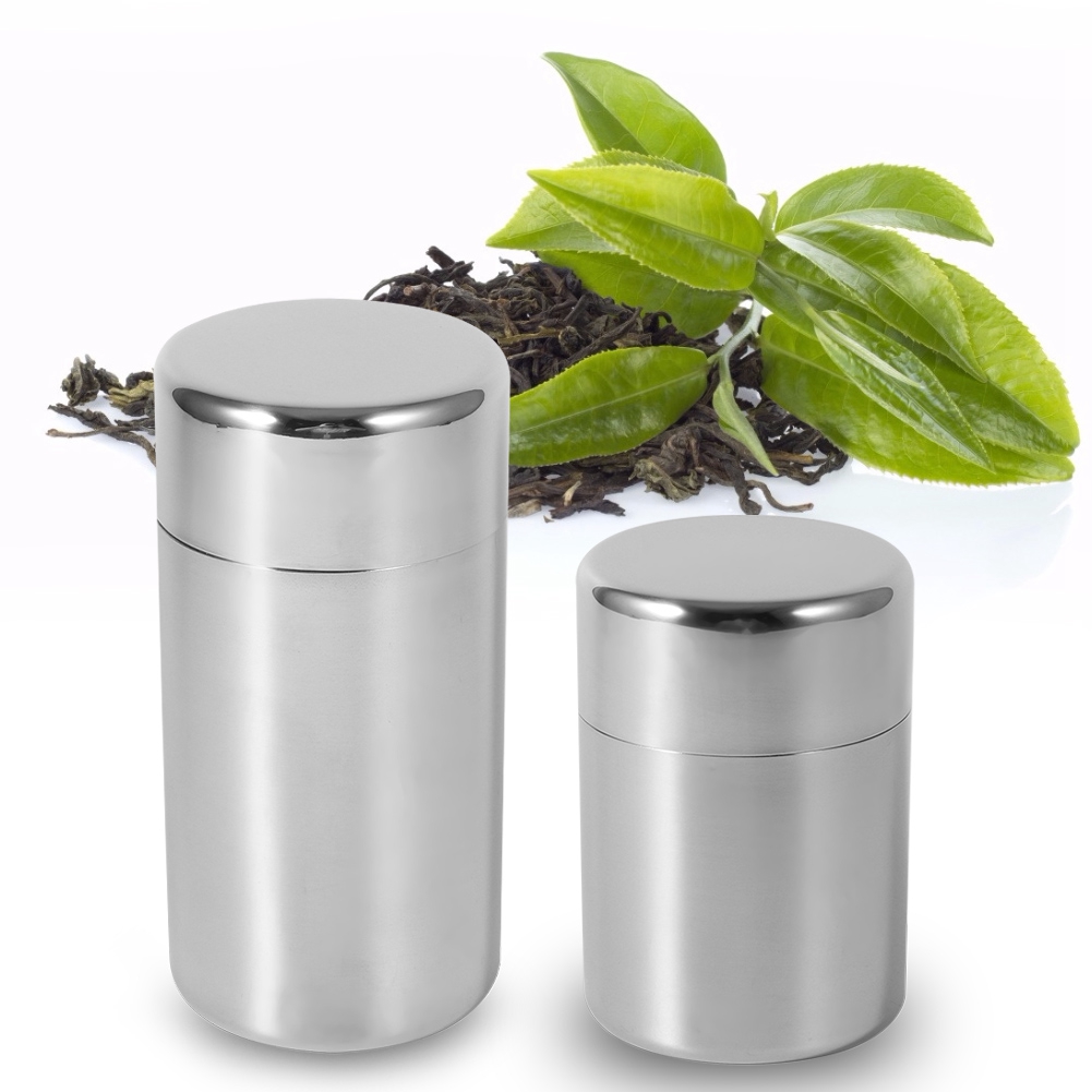 Stainless Steel Tea Tins Canis - Coffee Tea Sugar ulasan dan harga