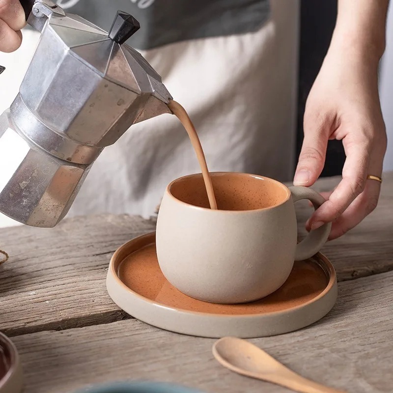Ceramic Coffee Cup Set Japanes - Xbloom Coffee Tea ulasan dan harga