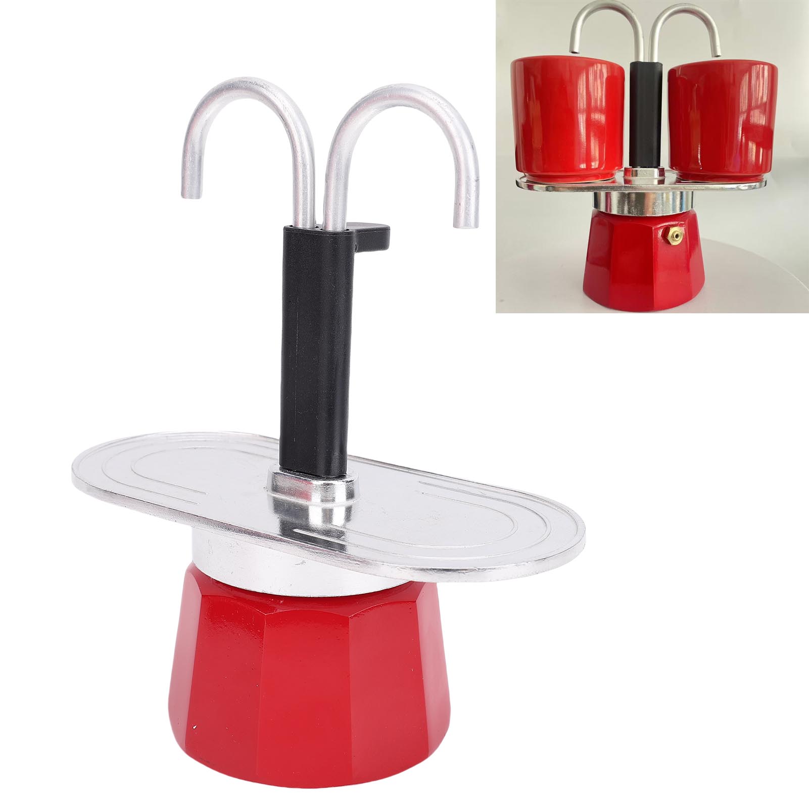 Double Cup Coffee Pot  2 Cups  - Moka Pot Stove ulasan dan harga