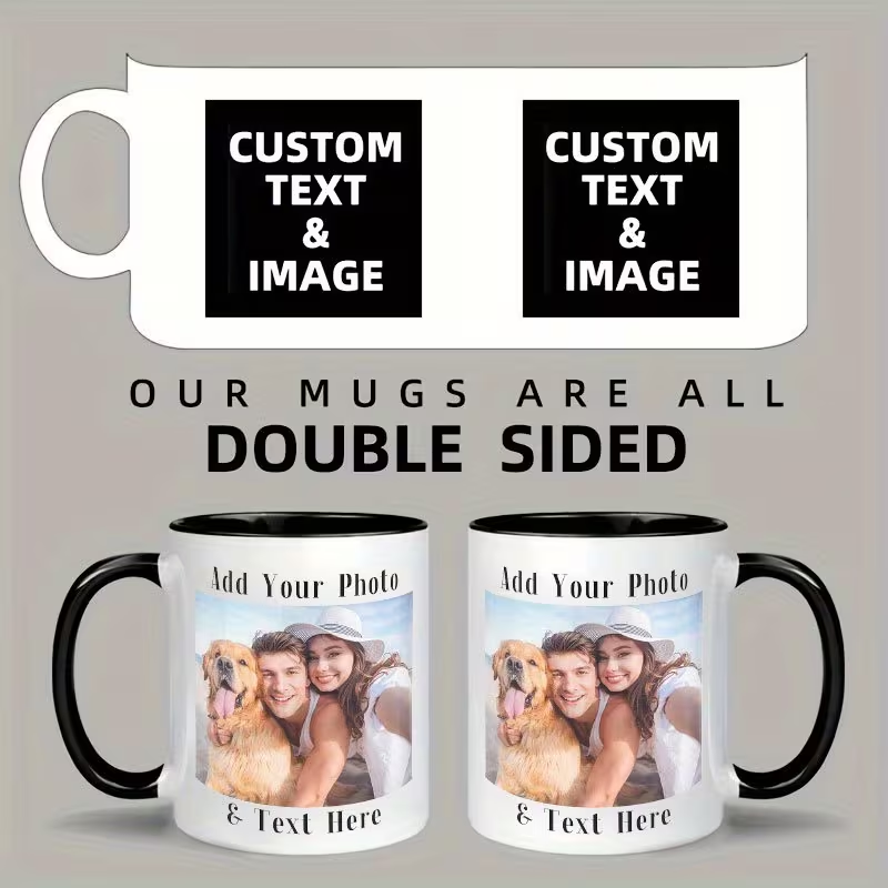 Customized Double Sided Photo  - Coffee Tea Name ulasan dan harga