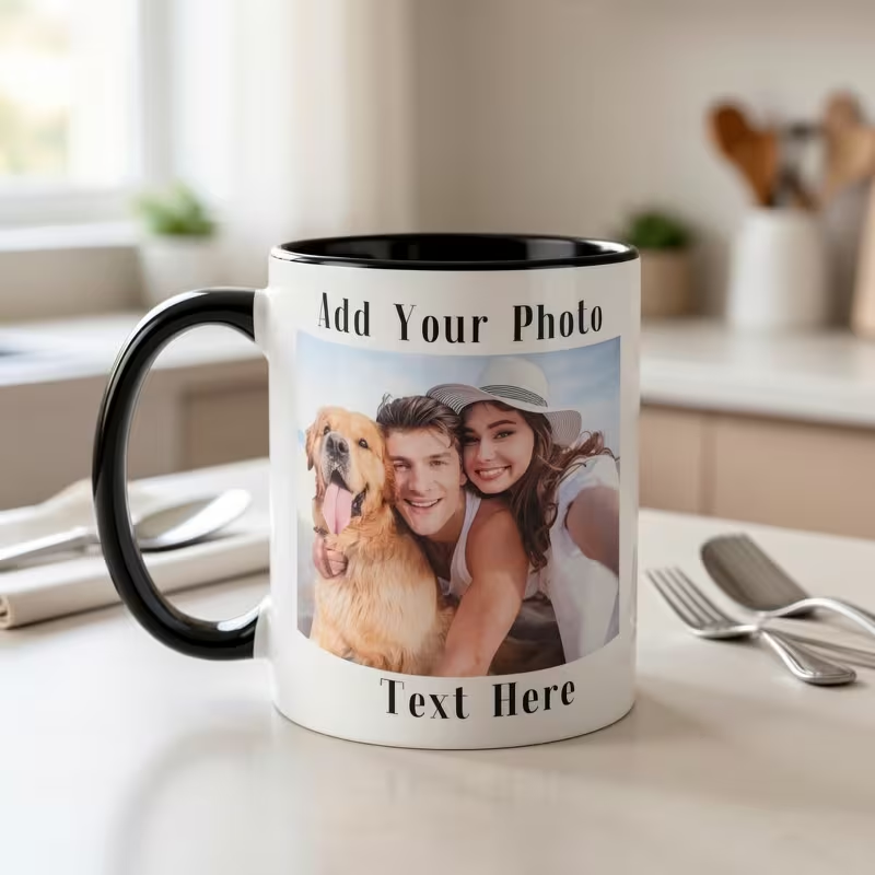 Customized Double Sided Photo  - Coffee Tea Name ulasan dan harga