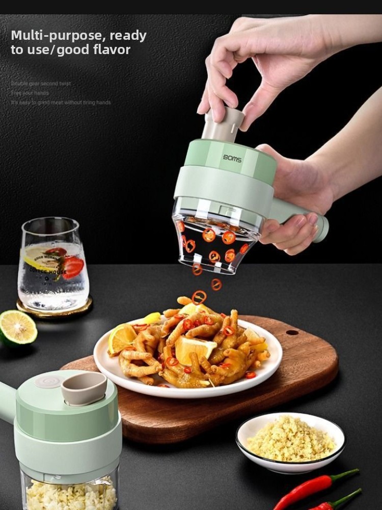 4In1 Electric Vegetable Cutter - Burr Hand Grinder ulasan dan harga